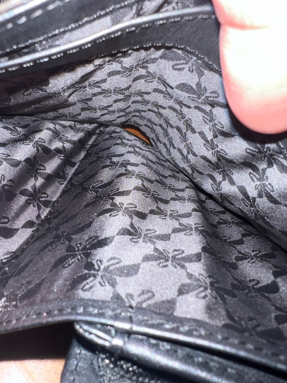 Swarovski Black Embossed Crystal-Trim Wallet - Picture 6 of 6